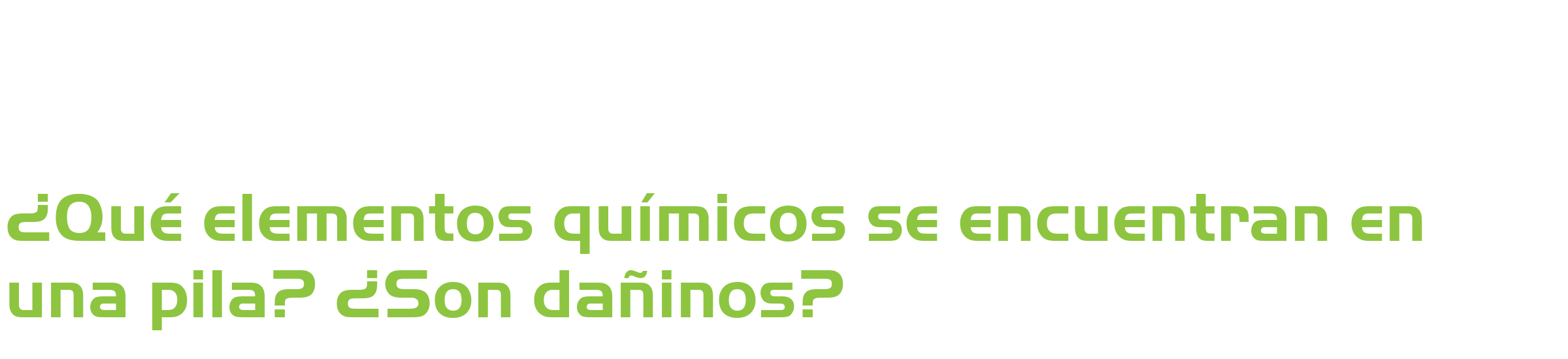 Las pilas contaminan, si o no